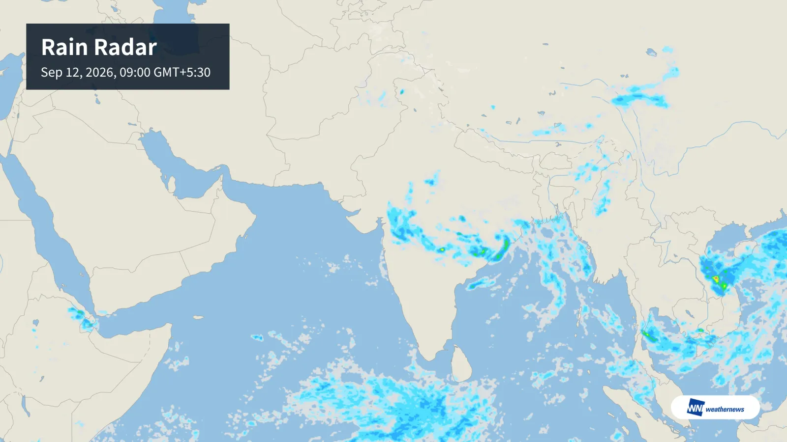 เดลี-มุมไบเสี่ยงฝนวันเสาร์ ขณะที่เจนไนและลัคเนาส่วนใหญ่มีแดด