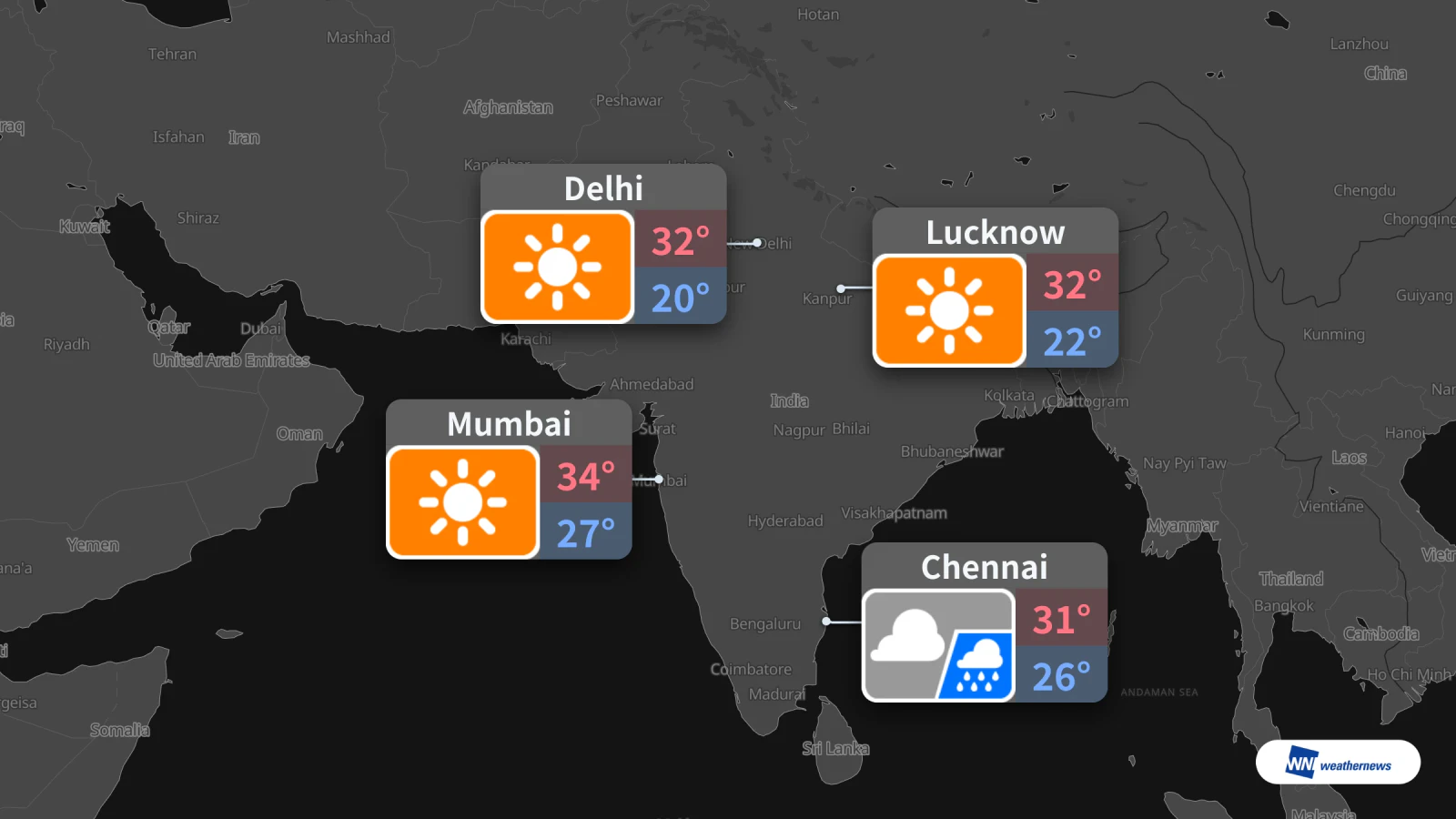 Ramalan esok: Cerah di Delhi dan Mumbai, hujan di Chennai
