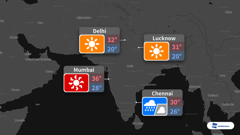 Tomorrow, 21 Oct: Rain in Chennai, Sunny in Delhi, Hot in Mumbai