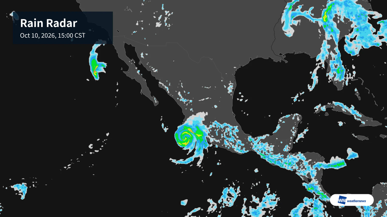 พรุ่งนี้วันเสาร์: คาดฝนตกเวลา 15.00 น. ในเม็กซิโกซิตี
