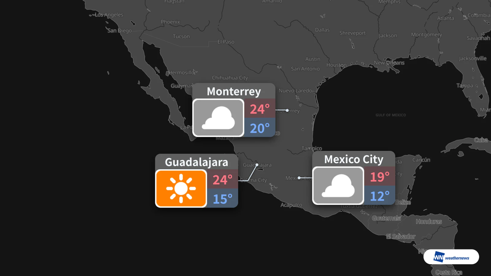 Bukas, Oktubre 25: Maulap sa CDMX, maaraw sa Guadalajara