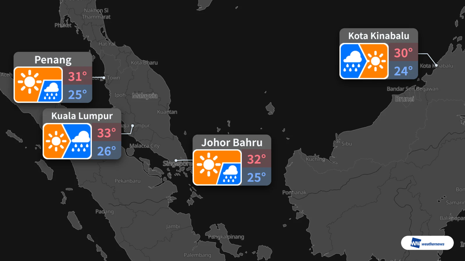 Cuaca Esok 9 Oktober: Kuala Lumpur Cerah, Kemudian Hujan