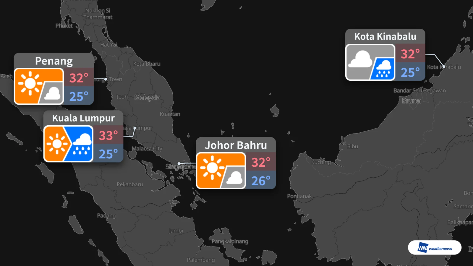 Prakiraan cuaca besok, 21 Oktober: Kuala Lumpur hujan setelah cerah