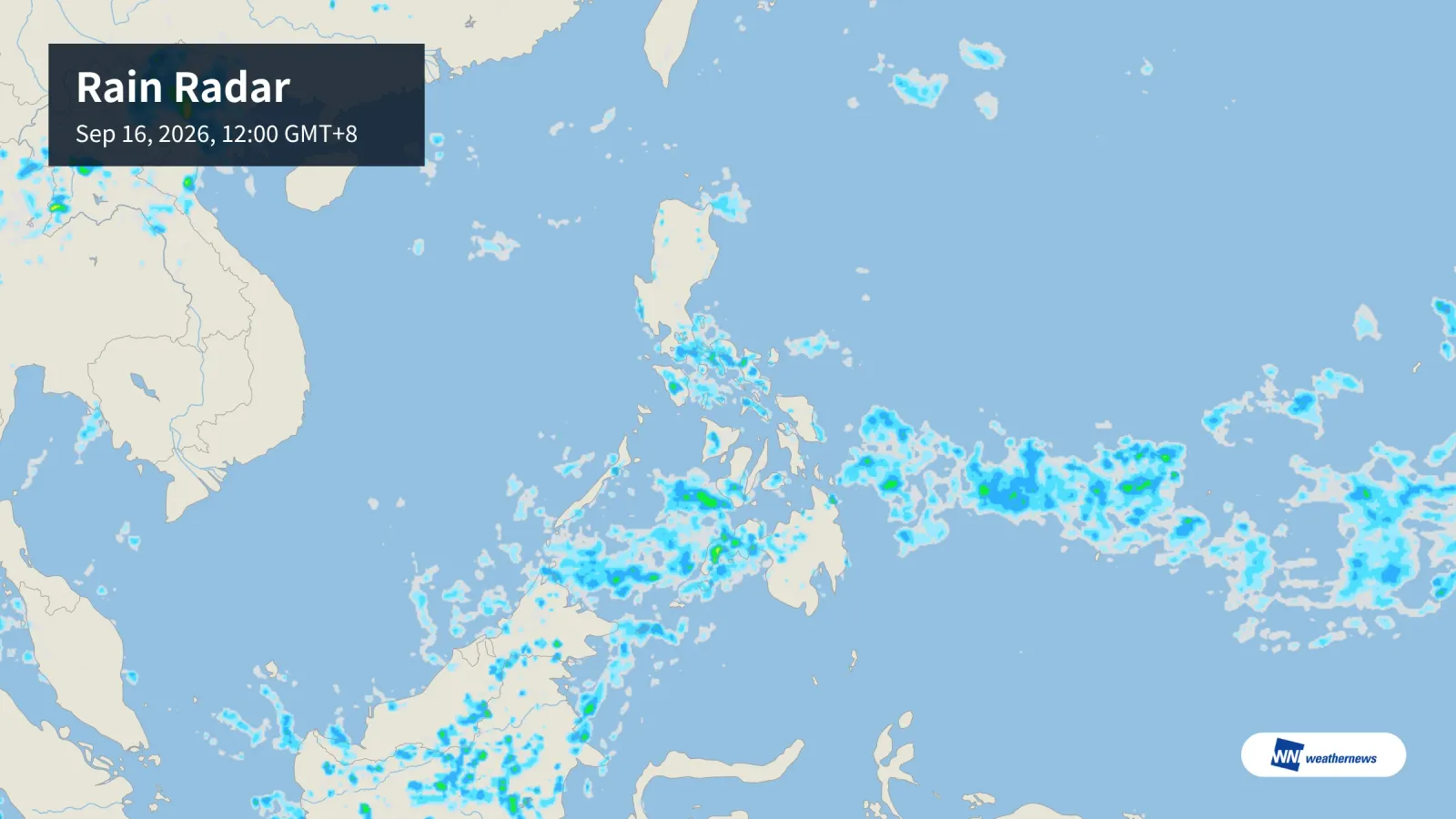 Rabu Manila: Cerah pada 09:00, Hujan pada Tengah Hari dan 15:00