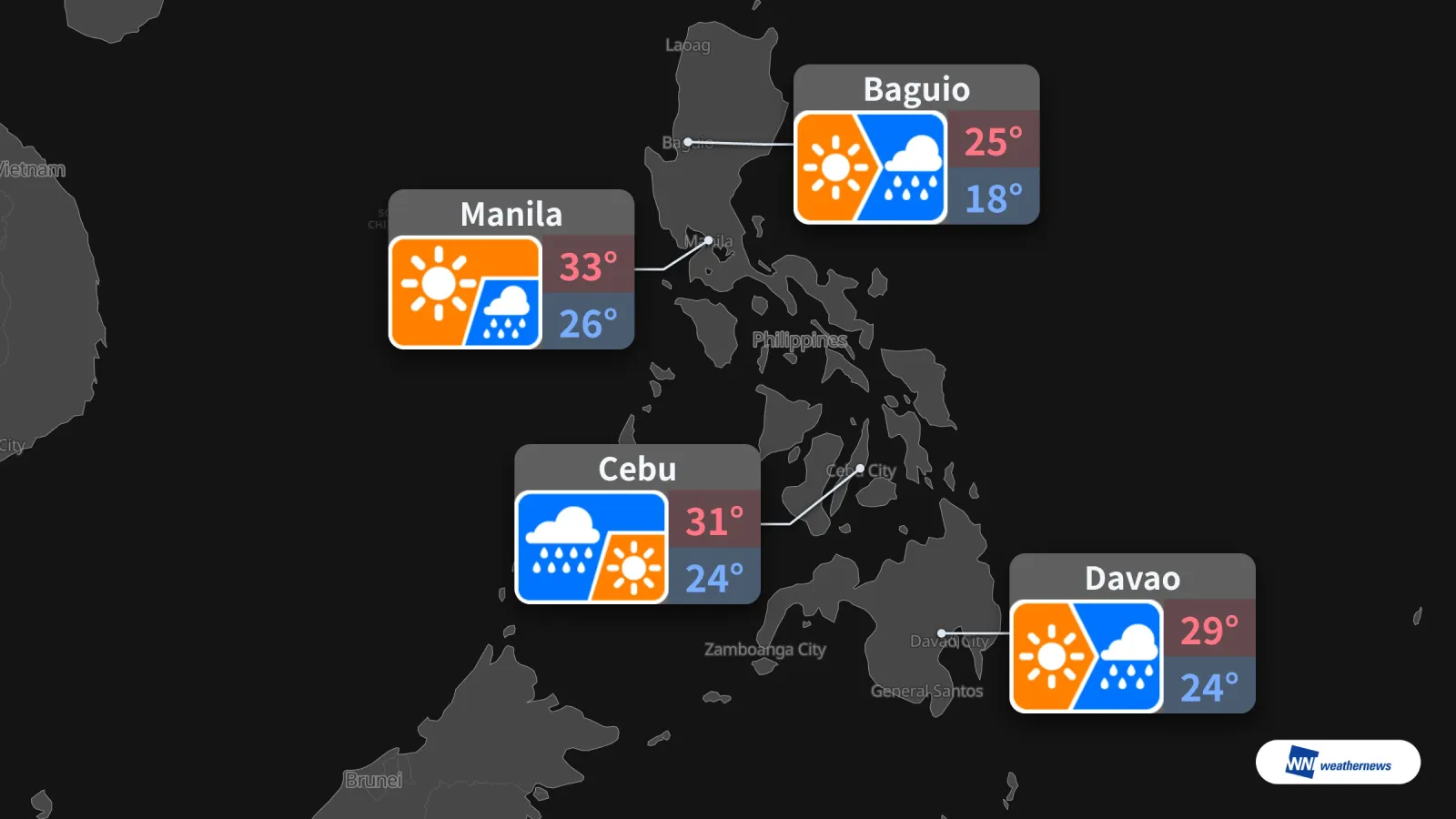 Filipina Esok: Matahari dan Hujan di Manila, Baguio, Cebu dan Davao
