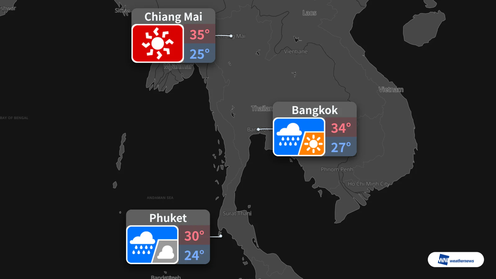 พยากรณ์อากาศพรุ่งนี้ 19 ต.ค. กรุงเทพฯ ฝนช่วงเย็น ภูเก็ตฝนตกหยุดบางเวลา