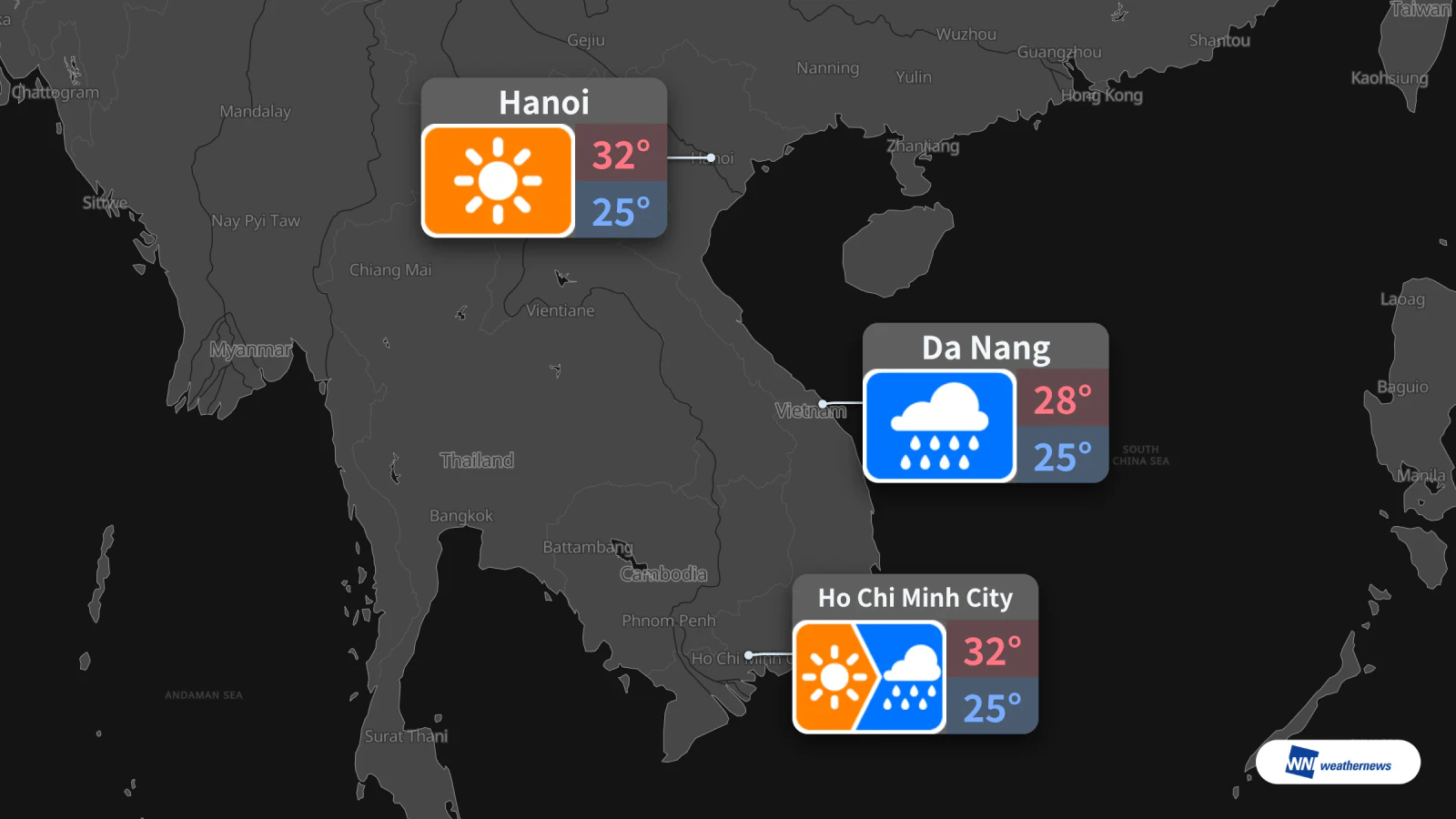 Dự báo ngày mai 12/10: TP.HCM nắng rồi mưa, Đà Nẵng mưa, Hà Nội nắng