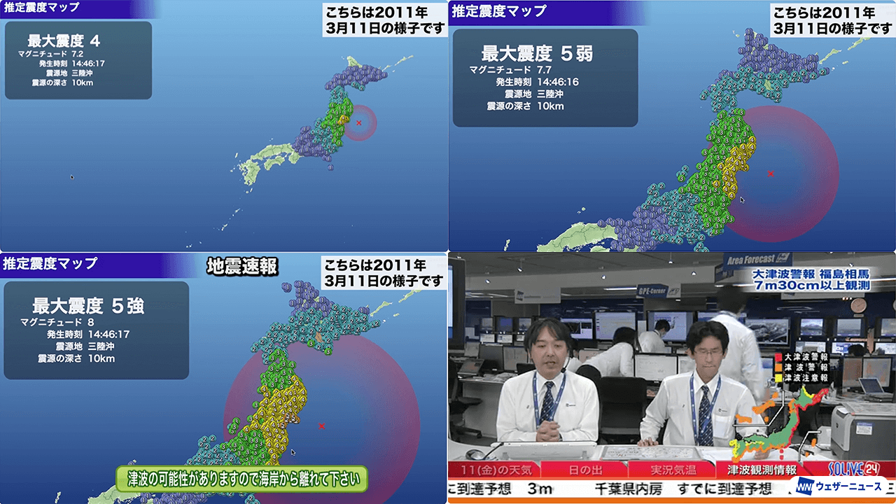 当時の放送・スタジオの様子