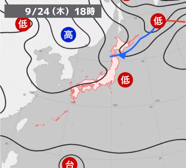 10年天気図: 明日の天気がひと目でわかる288 天気図 【実況・予想】 - ウェザーニュース