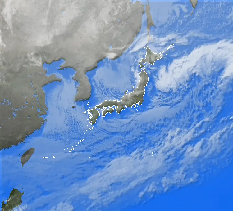 過去の気象衛星【2025年1月10日】 - ウェザーニュース
