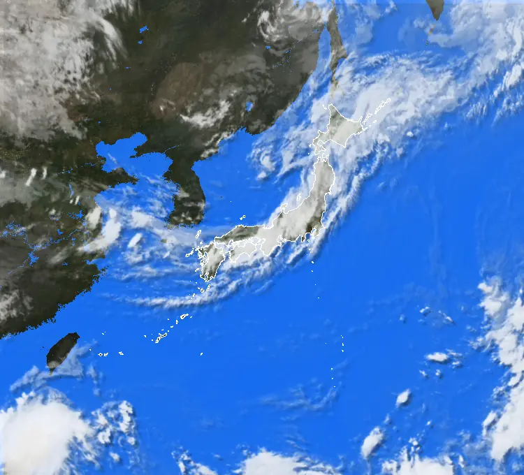 過去の気象衛星【2025年8月7日】 - ウェザーニュース