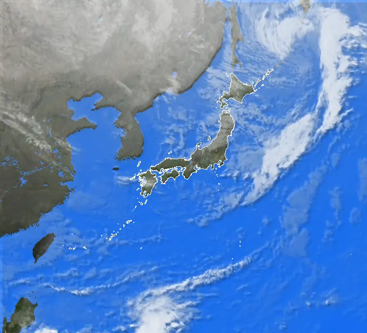 過去の気象衛星【2025年12月9日】 - ウェザーニュース