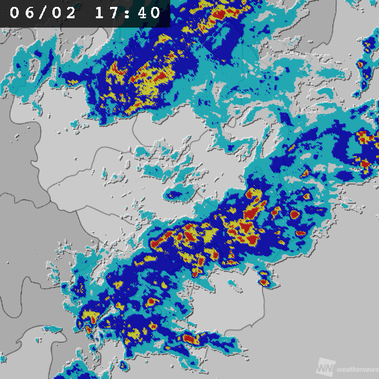 都内で非常に激しい雨 道路の冠水に注意 - ウェザーニュース