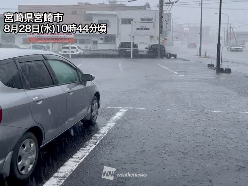 九州南部で1時間に70mm超の雨 台風接近で記録的豪雨のおそれ