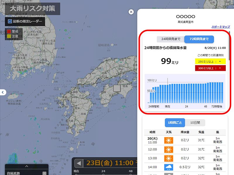 ウェザーニュースPro 大雨コンテンツの使い方ガイド - ウェザーニュース