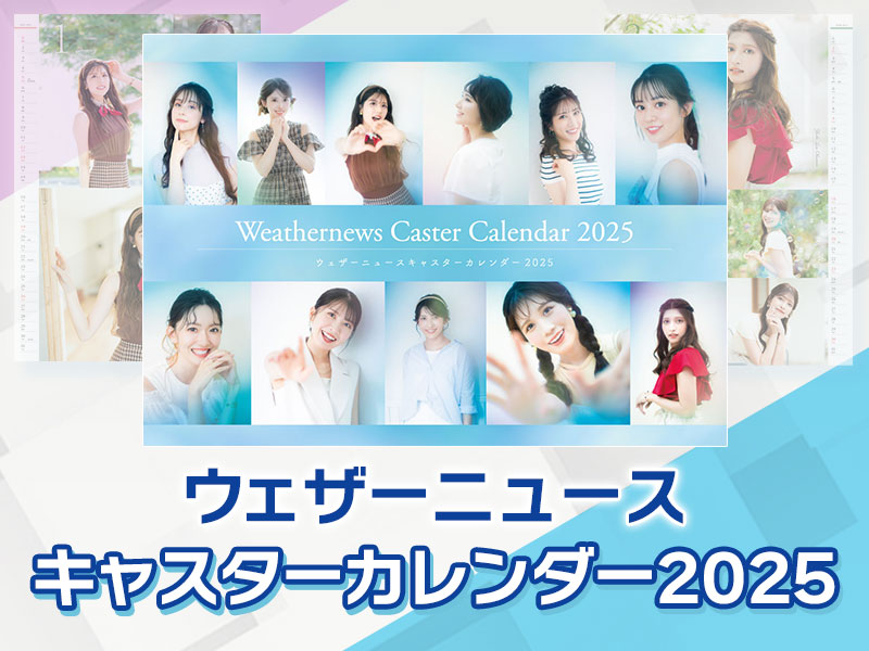 【限定サイン入り完売品】ウェザーニュースキャスターカレンダー2025年セット 限定サイン入り完売品】ウェザーニュースキャスターカレンダー