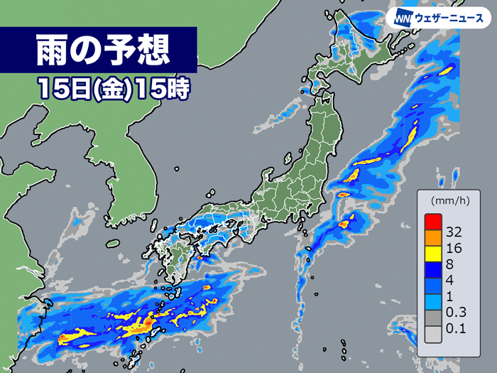 関東の雨は朝のうちまで 西日本は雨エリア拡大の可能性 - ウェザーニュース
