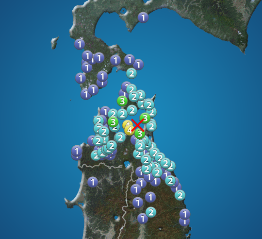 陸奥湾でM4.6の地震 青森県平内町で震度4 津波の心配なし - ウェザー