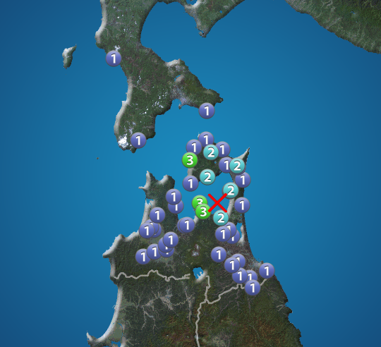 陸奥湾でM4.1の地震 青森県で震度3 津波の心配なし - ウェザーニュース