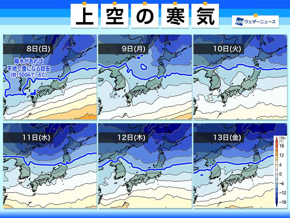 週間天気予報 冬型の気圧配置が強弱を繰り返す - ウェザーニュース