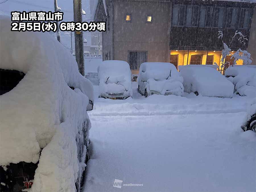 寒波 北陸など大雪警戒 鹿児島や長崎でも積雪を観測 - ウェザーニュース
