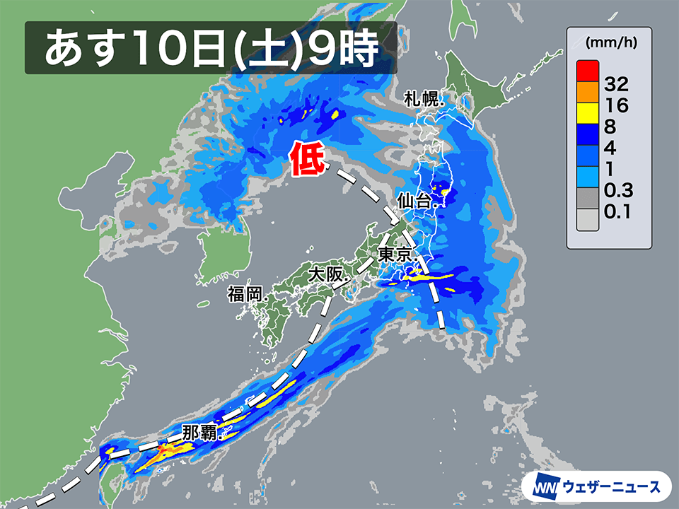 明日5月10日(土)の天気予報 東日本や北日本で雨強まる 北陸は
