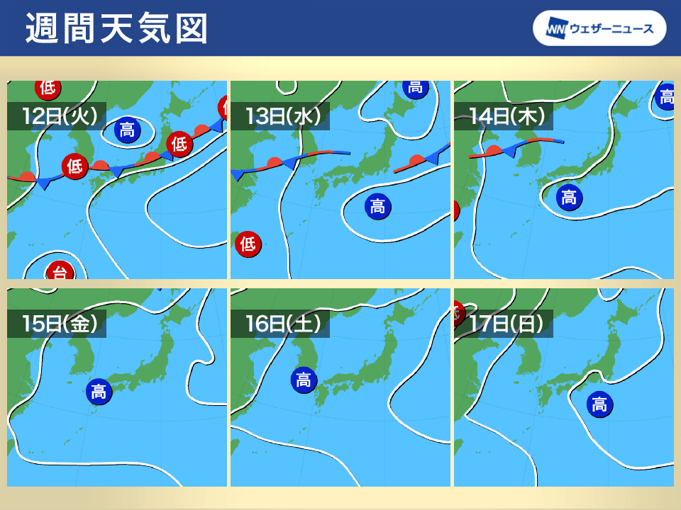 週間天気予報 週中頃までは大雨リスク お盆休みは暑さが復活 - ウェザーニュース