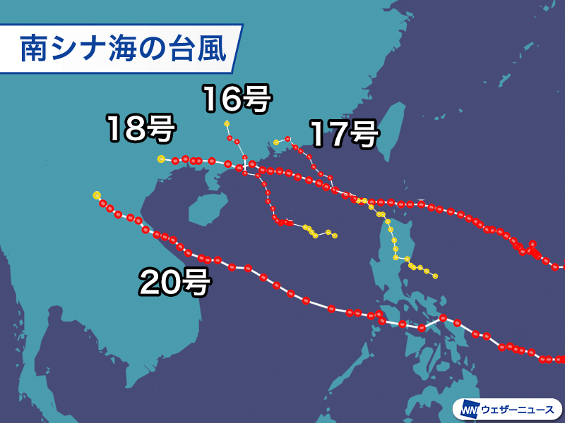 台風上陸 Typhoon No. 13: Possibility of approaching and making
