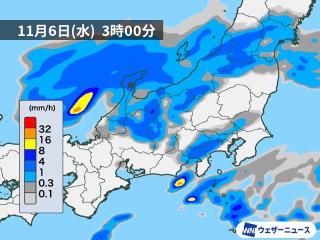 関東の内陸部で雨雲が発生 夜中は首都圏でも雨の可能性 - ウェザーニュース