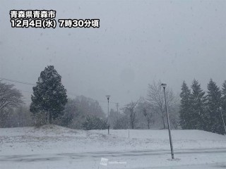 青森や北海道で雪 八戸・三沢など太平洋側でも積雪 岩手は雨で虹