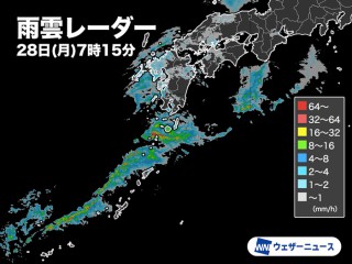 時雨ページ 太平洋側を中心に本降りの雨に 午後は東海や関東でも降り出す
