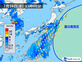 東海や関東で激しい雨のおそれ 静岡県は総雨量500mmに達する可能性も