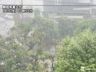 静岡県内で再び雨が強まる 明日にかけてさらに100mm以上の大雨に