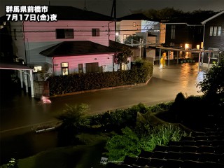 深夜に関東北部で大雨 群馬県から栃木県で冠水被害相次ぐ - ウェザー