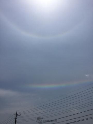 環水平アークも見え...