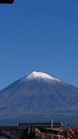 快晴の空に富士山が...