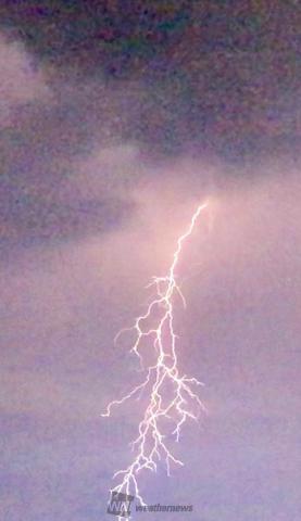 昨夜捉えた稲光 注目の空の写真 ウェザーニュース