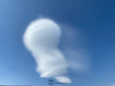 長野で変わった形の雲 注目の空の写真 ウェザーニュース