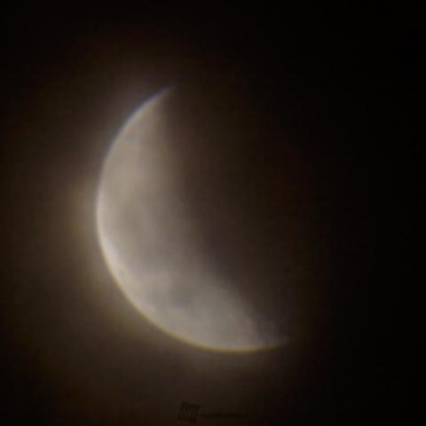 夜明け前の朧月 注目の空の写真 ウェザーニュース