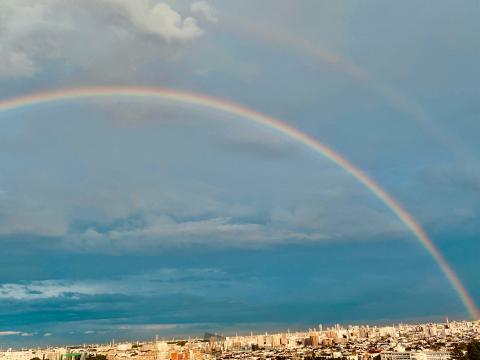 土砂降りの後に特大...