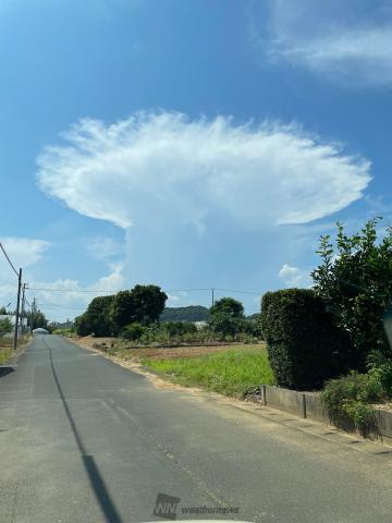 中々の迫力がある雲...
