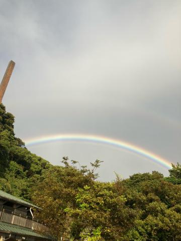 雨上がりの虹！ 注目の空の写真 ウェザーニュース