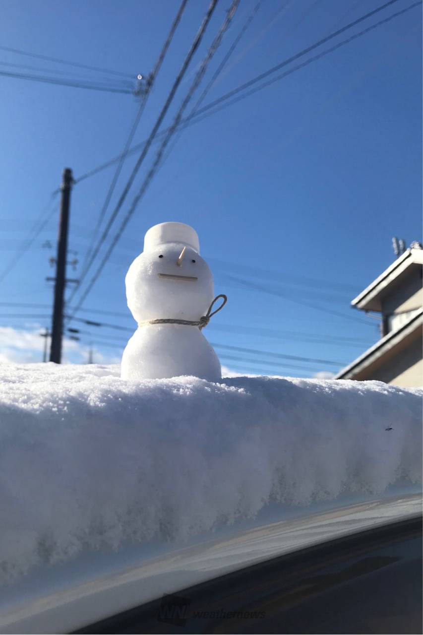 雪だるまできた！ 注目の空の写真 ウェザーニュース