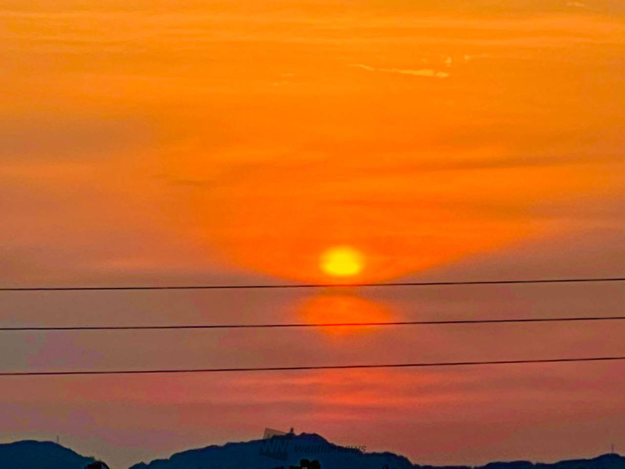 20日(金)の夕焼け 注目の空の写真 ウェザーニュース