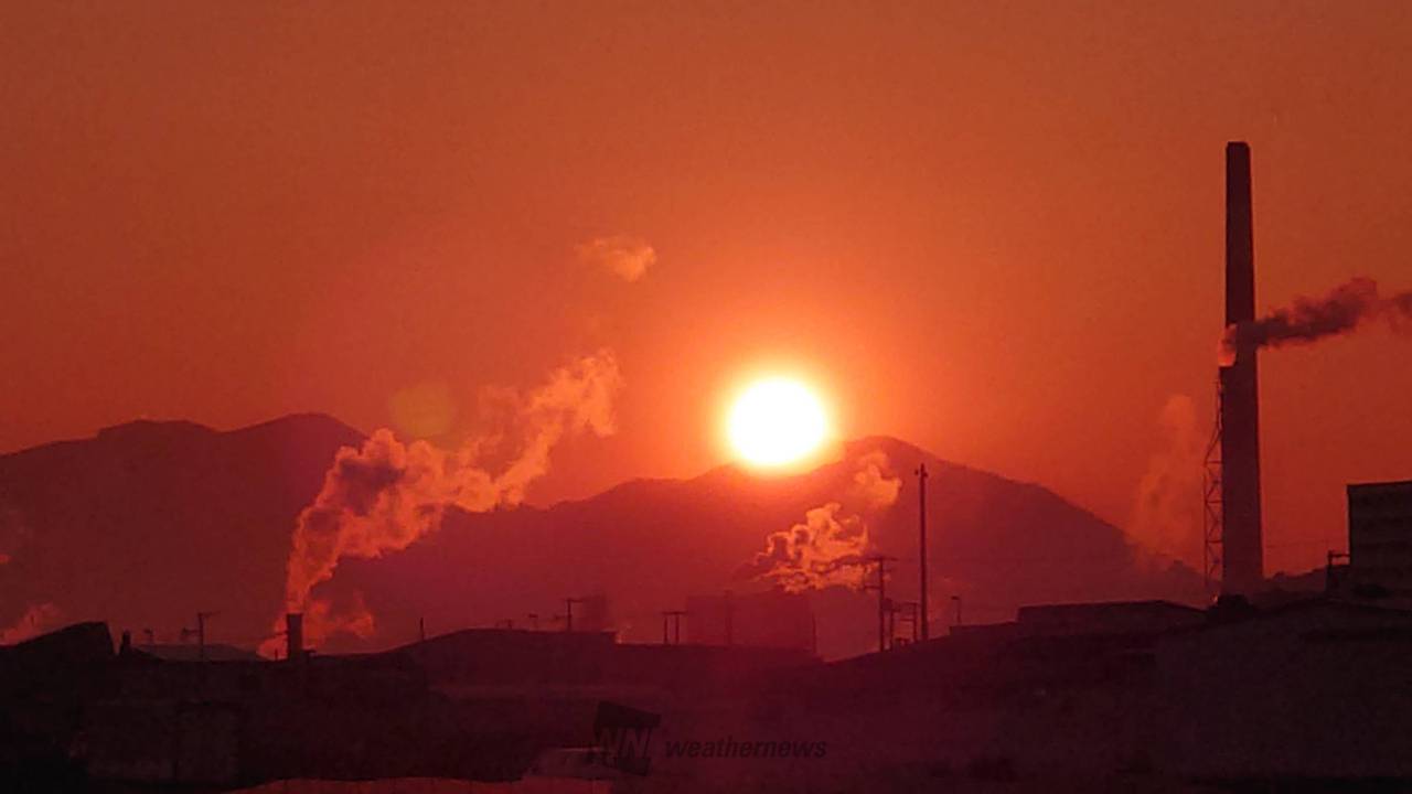 20日(金)の夕焼け 注目の空の写真 ウェザーニュース