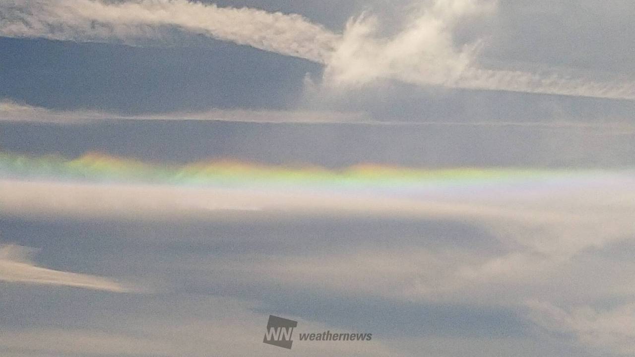 彩雲やハロが出現 注目の空の写真 ウェザーニュース