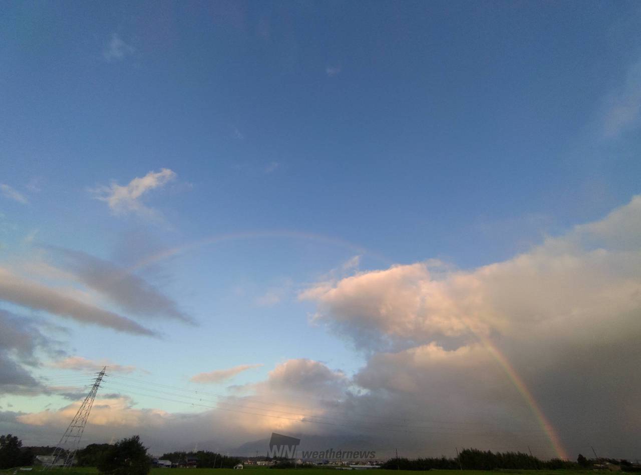 朝虹・ダブルレインボー 注目の空の写真 ウェザーニュース