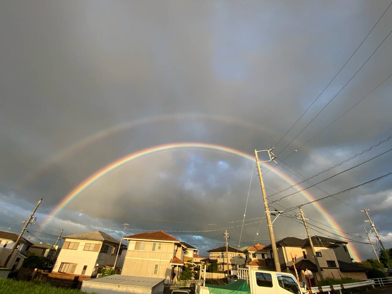 朝虹・ダブルレインボー 注目の空の写真 ウェザーニュース