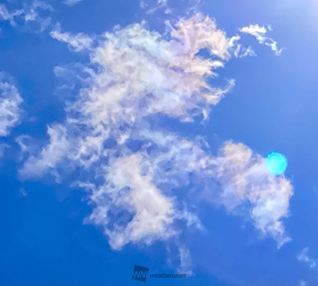 七色に染まる雲 注目の空の写真 ウェザーニュース