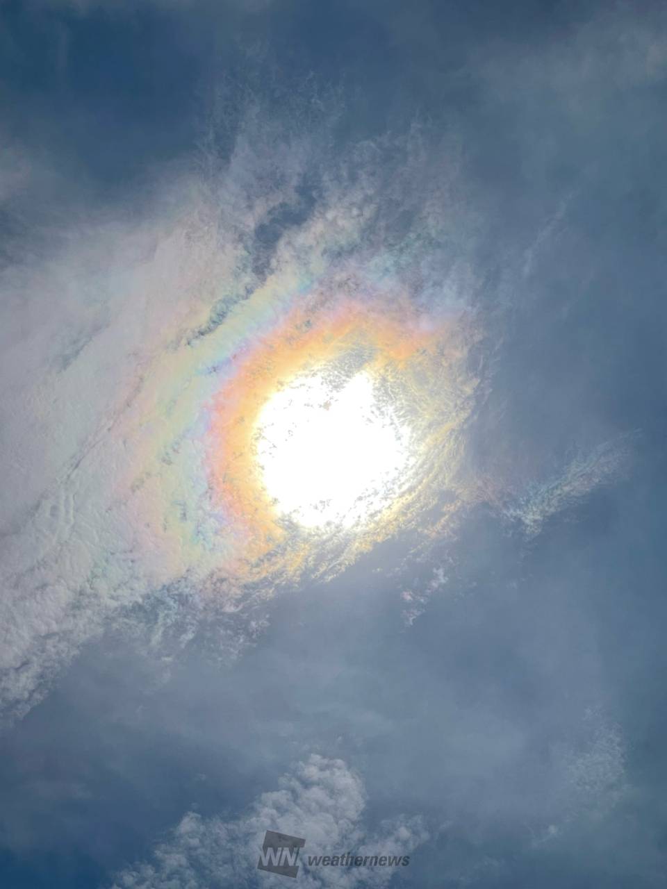 空に虹色現象 注目の空の写真 ウェザーニュース